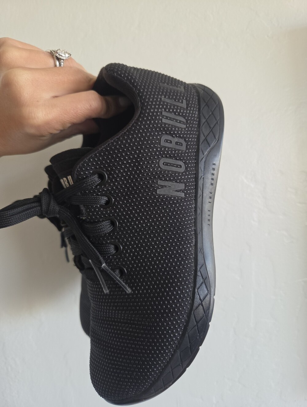 NOBULL Women's Black Low-Profile Training Sneaker Weight Lifting Cross Fit